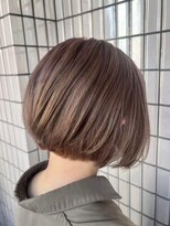 マティーナ ヘアー 池袋(Matina hair)&nbsp;【マロンベージュ 大人ボブ/ダブルカラー】20代30代40代