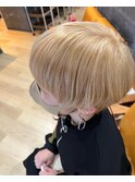 大人可愛い薄めバングくびれヘアヘルシースタイル☆髪質改善