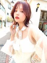 メーヴェ(Mowen) mowen×ウルフカット×ピンクベージュ×大人可愛い