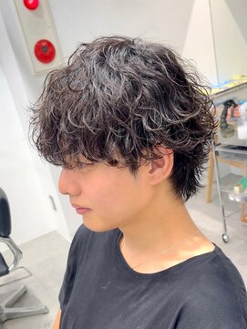 キングオブヘアバイノイズアンドフィフス 京都駅前店(KING of hair by NOISM&fifth) 波巻きパーマメンズマッシュウルフツイストスパイラルパーマ