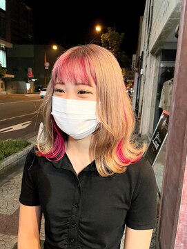 ボアップ(boappu) #インナーカラー#インナーピンク#ミルクティーベージュ