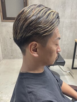 フイ 自由が丘(men's salon Hui) メンズ/アップバング/ツーブロックマッシュ/束感ショート波巻き