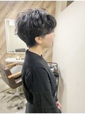【城島】マッシュショート×パーマ