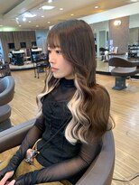 アンククロス 青山店(ANKH CROSS)&nbsp;インナーホワイト×ブラウンロング【Mizuki】