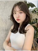 ザクザクレイヤーカット巻き方簡単ミディアムロング韓国渋谷