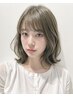 【ブリーチを使わない低ダメージWカラー】+【カット】+超音波ナノTR