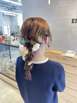エイト ヘアサロン 渋谷本店(EIGHT) 編み下ろしスタイル♪