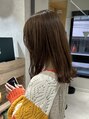 オリ 仙台(Oli) ワンブリーチでできる透明感のあるブラウンカラー◎