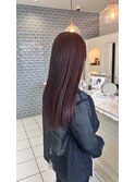 #チェリーレッド#ブリーチなしダブルカラー#暖色#暖色カラー