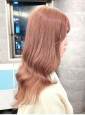 ハイトーンカラーミルクティーベージュピンクベージュ韓国30代