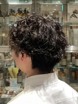オーガニック リブ 川越(organic+live) マッシュ刈り上げ◎秋の波巻きパーマ