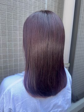 髪質改善ヘアエステサロン スロウ(SLOW by opsia) ブリーチ無し、カシスピンク♪♪