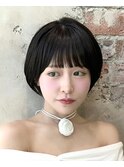 《岩田莉奈》ハイライトで白髪ぼかし★くびれショートボブ　新宿