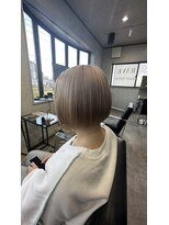 レーヴ(REVE)&nbsp;ミニボブ　ミルクティーベージュ