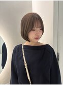 チャンモリパーマ/ミニマムボブ/チョコレートブラウン
