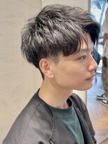 アンフィニー 銀座(ANFINI)&nbsp;ビジネス髪型スーツ東京メンズカット銀座サッパリ短髪束感パーマ