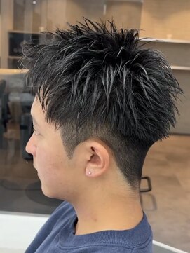 ゴート(GOATO) 刈り上げアップバングショート 短髪 鹿児島メンズ