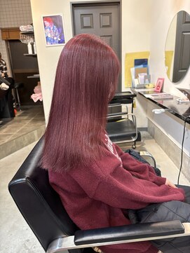 ラック 表参道(LUCK) チェリーレッド/ケアブリーチ/ブリーチ/表参道/原宿