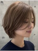 ”人気先取り！”くびれボブ×シャンパンベージュ