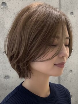 トゥルートラスト アン 下石田店(True Trust un) ”人気先取り！”くびれボブ×シャンパンベージュ