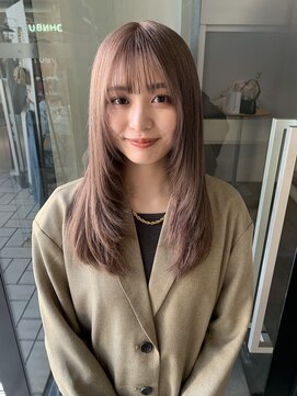 アクアオモテサンドウ(ACQUA omotesando) ◎ホワイトベージュ/ブリーチ1回/ミルクティーベージュ表参道