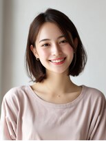 ロッソ ヘアアンドスパ 谷塚店(Rosso Hair&SPA)&nbsp;前髪顔まわりカット/外ハネボブ/丸みボブ/ショートボブ