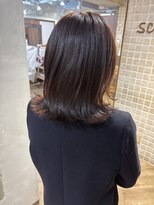 シュリット(schritt)&nbsp;ラベンダーベージュ大人かわいいミディアムボブ渋谷mutsuki