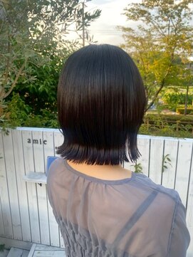 アミーヘアルーム(amie hair room) 切りっぱなしボブ