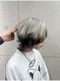 ウルフ×ルーツカラー×前髪インナー＝可愛いに決まっている