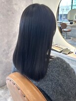 カノエ 福岡香椎店(canoe) アッシュブラック 黒髪 髪質改善 顔周りカット 艶髪 20代 30代