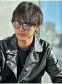 men's/メンズ/リバースセンターパート/ニュアンスパーマフェード