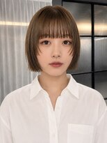 ノラ ギンザ(NORA GINZA) 【喜友名】ボブレイヤーボブ髪質改善ストレートパーマブラウン