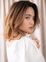 カバーヘア ブリス 志木南口駅前店(COVER HAIR bliss)&nbsp;エンドカラー12トーンワンレンハッシュカット321Z志木20代30代