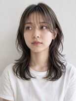 ヘイ 松本店(HEY) 【HEY 松本】シースルーバング×くびれミディ×グレージュ