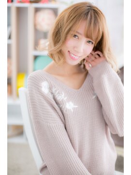 ミック ヘアアンドビューティー 大山店(miq Hair&Beauty) とろみカール☆ハイトーンロブ