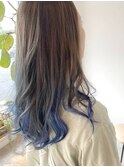 スポンテニアス透明感ブルー＆グレージュアッシュ[アースカラー]