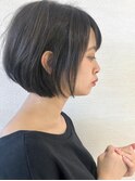 柔らか質感ショートボブ