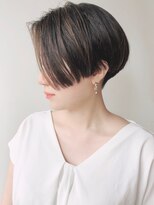 モリオフロムロンドン 原宿本店(morio from London) 【モリオ原宿】ハンサムショート前髪なし襟足刈り上げハイライト