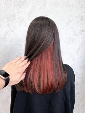 デミヘアー(Demi hair) くすみグレージュ×くすみオレンジ