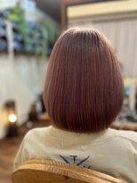 ケア 坂戸駅前店(Care)&nbsp;ブリーチ2回ベースのピンクカラー♪