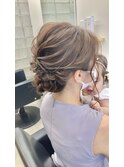 * ヘアセット ツイストくずしアップ *
