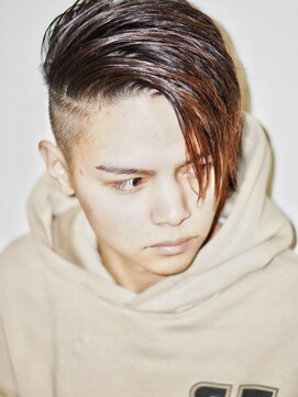 アルファ 新宿(alpha) サーフカール/ 刈り上げセンターパート/ブルーブラック[新宿駅]