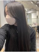 髪質改善◆フェイスレイヤーと暗髪美髪ストレート
