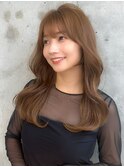 シルキーベージュ/韓国風前髪【髪質改善／新宿/マッシュパーマ】