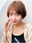 ★30代40代50代小顔ハンサムショート/チョコレートアッシュ
