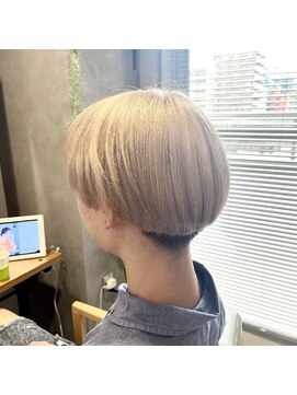 ビス フルール 日暮里店(Vis fleur) ミルクティーヘア/ホワイトベージュ/メンズハイトーン/マッシュ