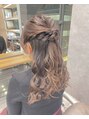 オーブ ヘアー コア 銀座店(AUBE HAIR core) ハーフアップヘアセット