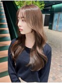 【kumu】ミルクティベージュ×ロングくびれレイヤー.
