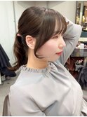 8068髪質改善内巻きシャギーレイヤーロング韓国ワンホンヘア