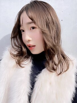 サンド ミュウ 横浜店(sand mieu) ボブディオリーブベージュ髪質改善縮毛矯正フェイスレイヤー